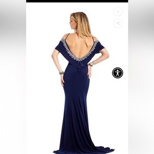 Clarisse Brand beautiful evening gown
